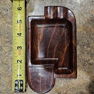 Wooden Cigattette Or Cigar Vintage Ashtray Made In West GERMANY